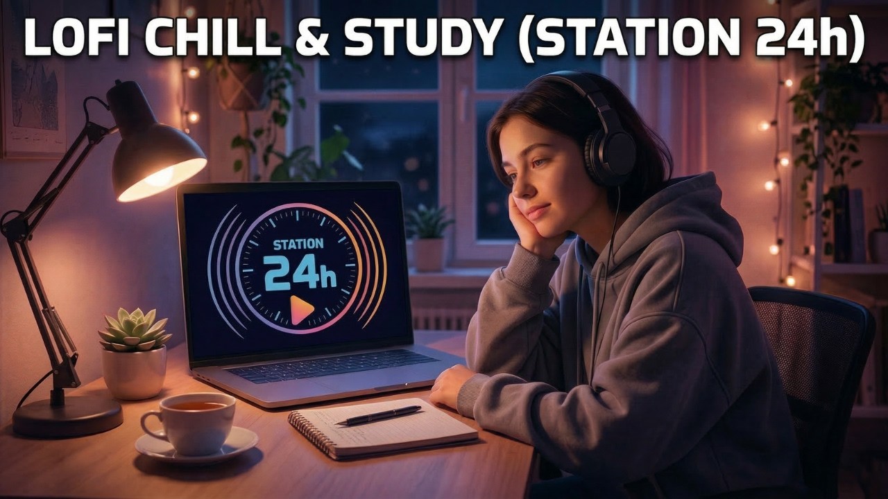 24/7 🎧  LoFi for Studying, Relaxing, Working, and Sleeping | The Midnight Room - 24H Station