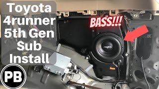 Watch a brief tutorial as 2016 toyota 4runner will have new 8" skar
audio subwoofer installed into the factory location. this video can
also be used to r...