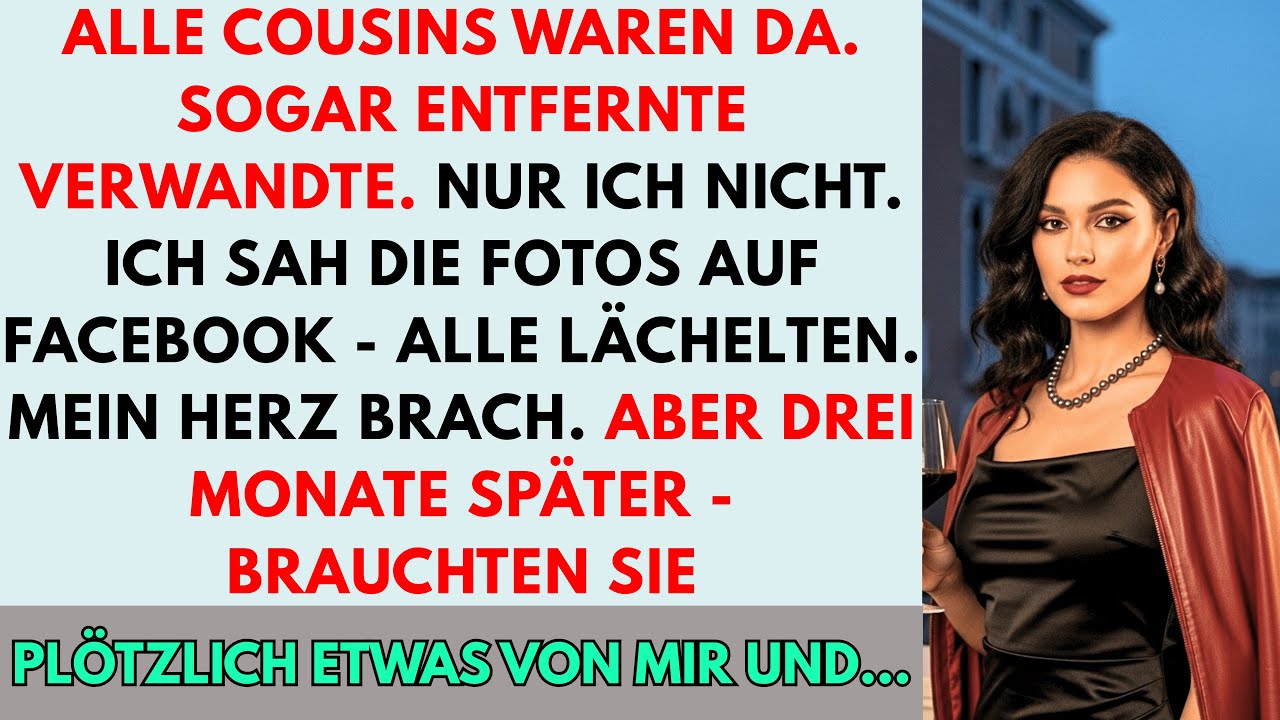 Eltern luden mich nicht zur Hochzeit meiner Schwester ein - ich war die einzige die fehlte - also...