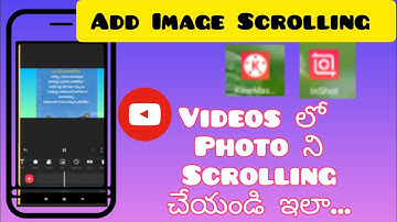 How to make Scrolling text in Inshot app //How to create vertical scrolling Image in telugu #inshot