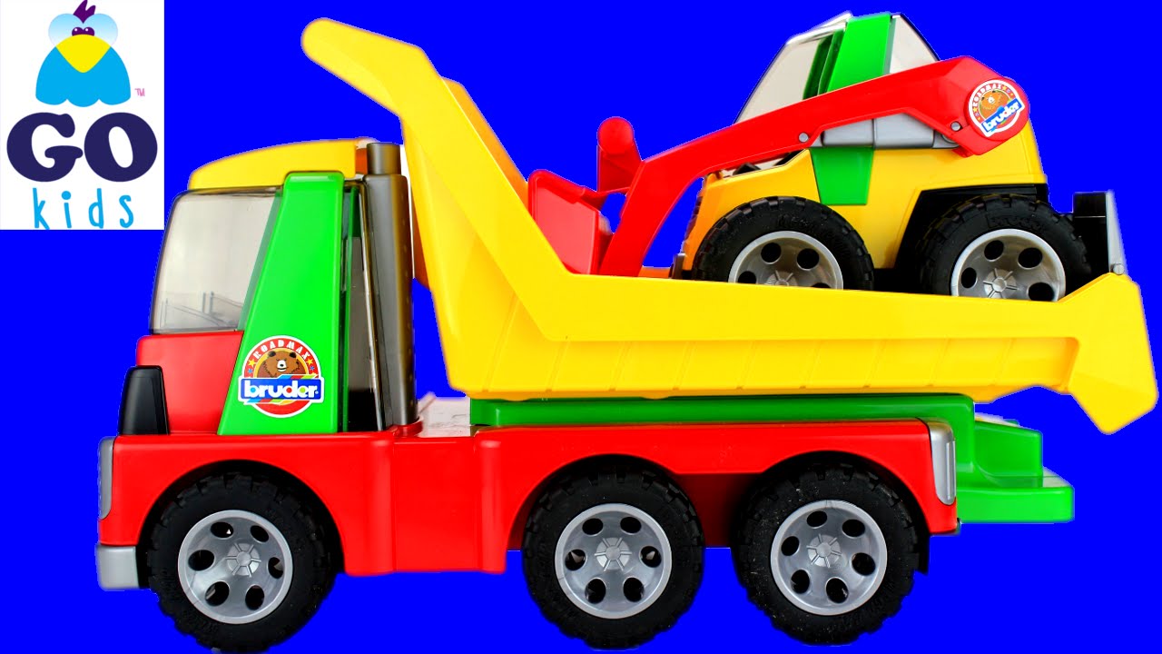 Humpty Dumpty Nursery Rhyme Trucks Transporter and Mini Digger