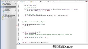 5 Weather App Xcode 7 Weather Struct