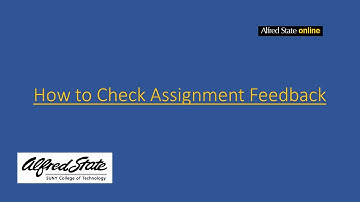 Blackboard How To: Check Assignment Feedback