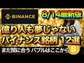 最後の買い場 バイナンス銘柄12選【まだ間に合う仮想通貨は？】
