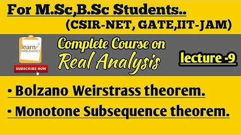 Real Analysis Complete Course🔥||Lecture-9||
