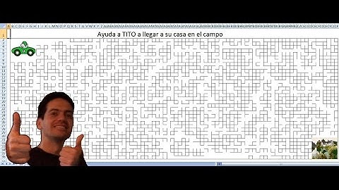 Laberinto en EXCEL