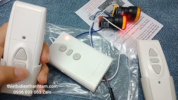 Chi tiết Sử dụng bộ Đảo chiều Động cơ TP-06RF, ĐIỀU KHIỂN CỬA CUỐN, MÀN CHIẾU, ĐIỀU KHIỂN RÈM CỬA