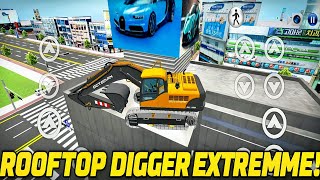 Heavy Excavator Driving on the Roof of Tall Building – Can I Park It? - 3D Driving Class  screenshot 3