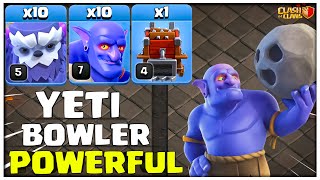 Th15 Yeti Bowler Attack | Th15 vs Th16 | The Most Powerful Attack Strategy (Clash of Clans)