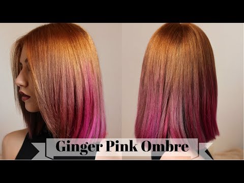 How To Ginger Roots Pink Ends Full Hair Colour Stella