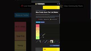 Ranking guns in BLOX fruits pt 1   tierlist