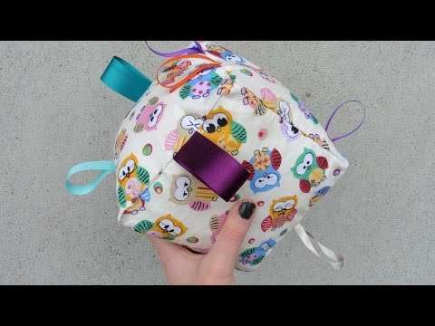 How To Make A Baby Sensory Cube With Ribbon And BBells - DIY Crafts Tutorial - Guidecentral