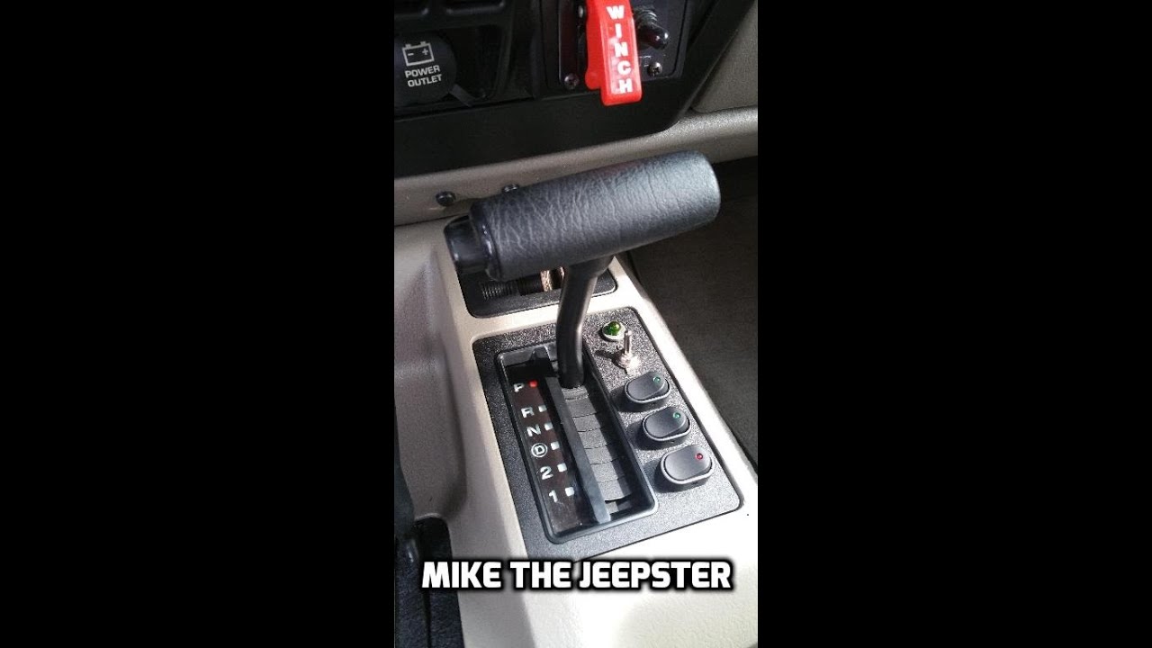 Jeep Wrangler Shifter Plate Switch Mod - YouTube