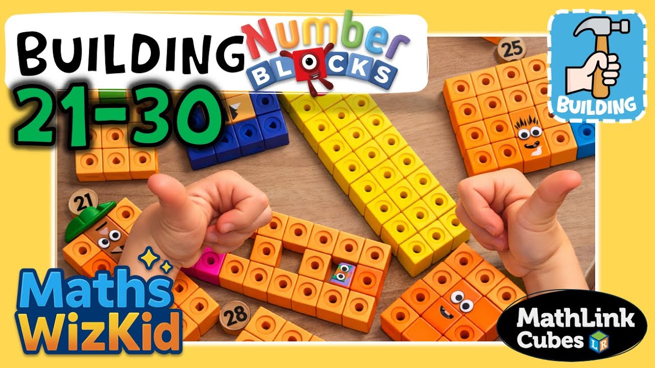 Building Number Blocks 21–30! | Maths Wiz Kid | Mathlink Cubes