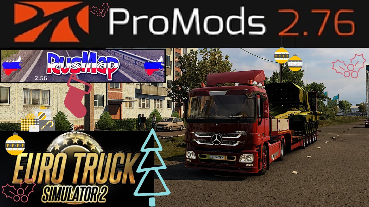 Euro Truck Simulator 2 ETS2 1.56X Promods v2.76  Promods Great Steppe & Middle East & Rusmap Part 45