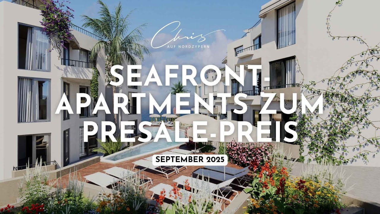 PRESALE-Special: Limitierte Apartments in direkter Meerlage ab £209.000 - #GoldenMile #nordzypern