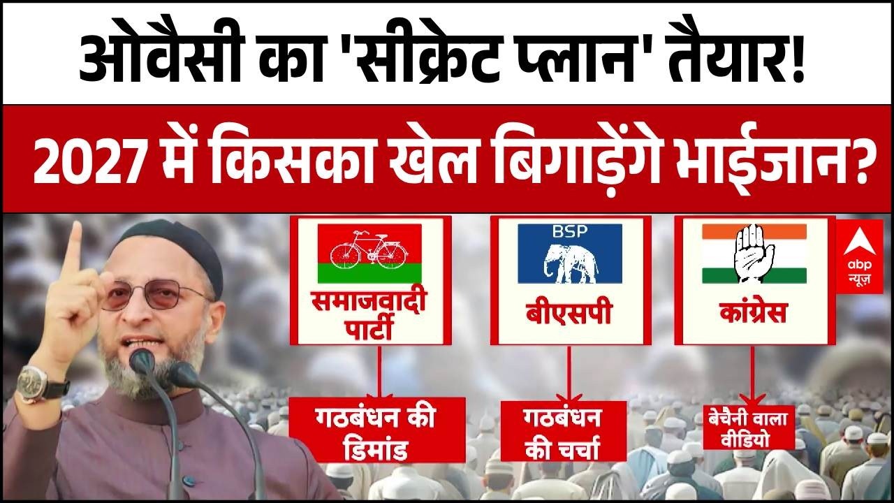 UP Election 2027: Asaduddin Owaisi का 'सीक्रेट प्लान' तैयार! 2027 में किसका खेल बिगाड़ेंगे भाईजान?