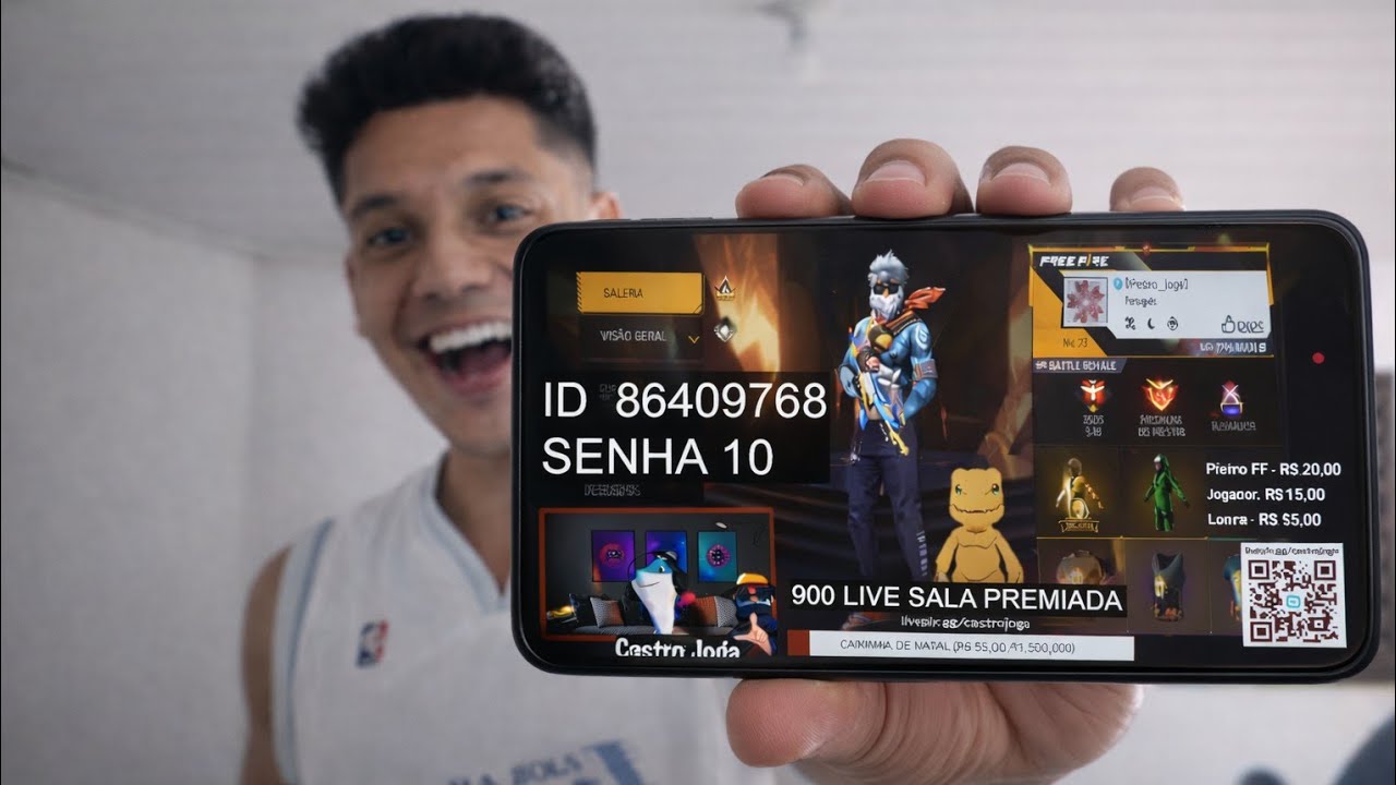 PERDI PARA O CASTRO JOGAR AVALIAR MINHA CONTA DO FF 