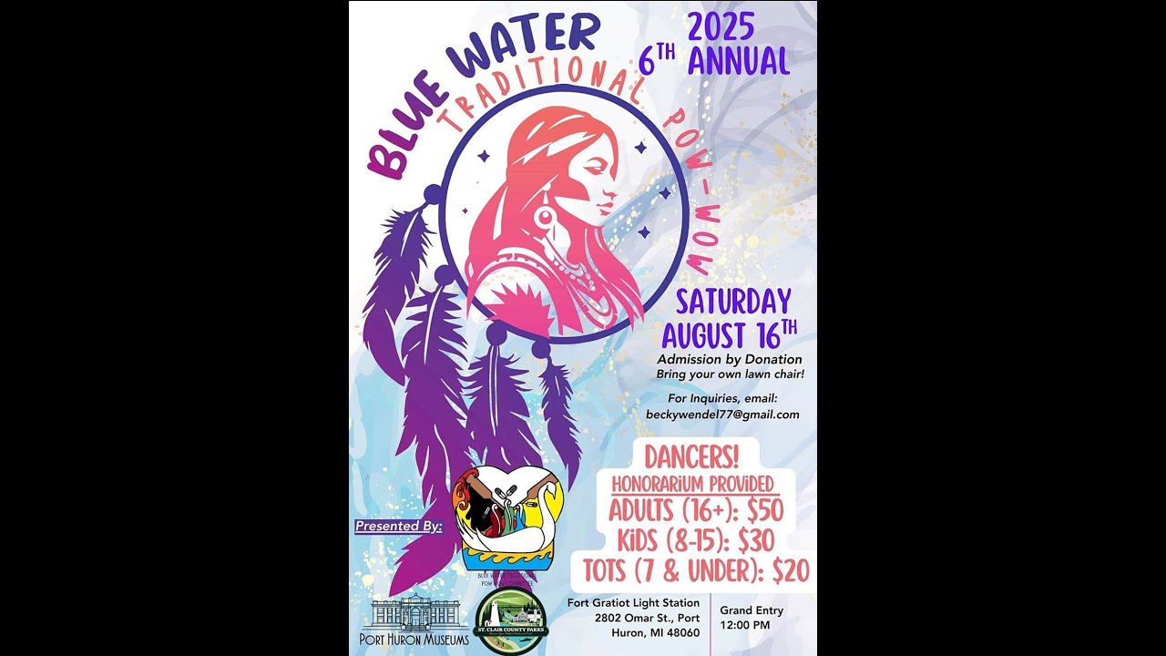 Blue Water Traditional Pow-Wow in Port Huron, MI, U.S.A   (8/16/2025)