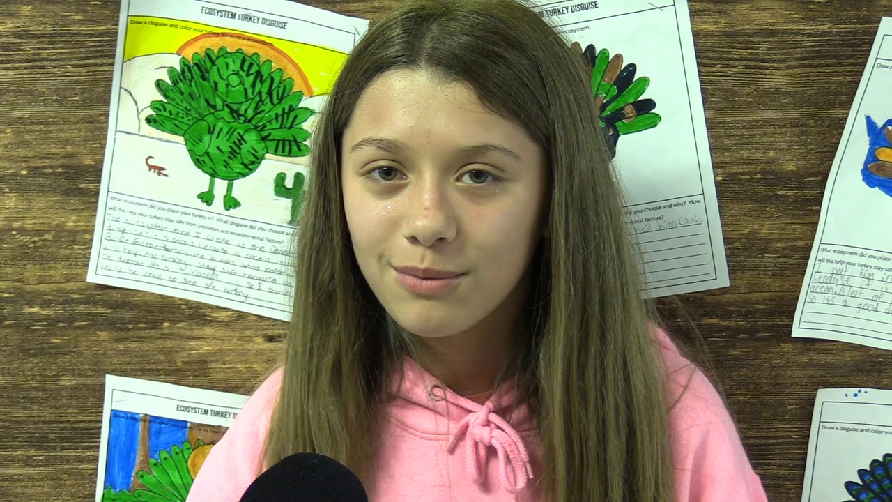 Poplar Bluff Middle School kids tell the DAR what they are thankful for.