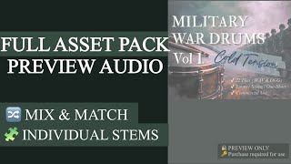 [FULL PACK] Military War Drums Vol.1: Cold Tension  | Stems &amp; Loops PREVIEW