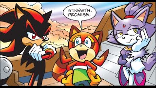 Shadow Meets Blaze & Marine Sonic Comic Dub