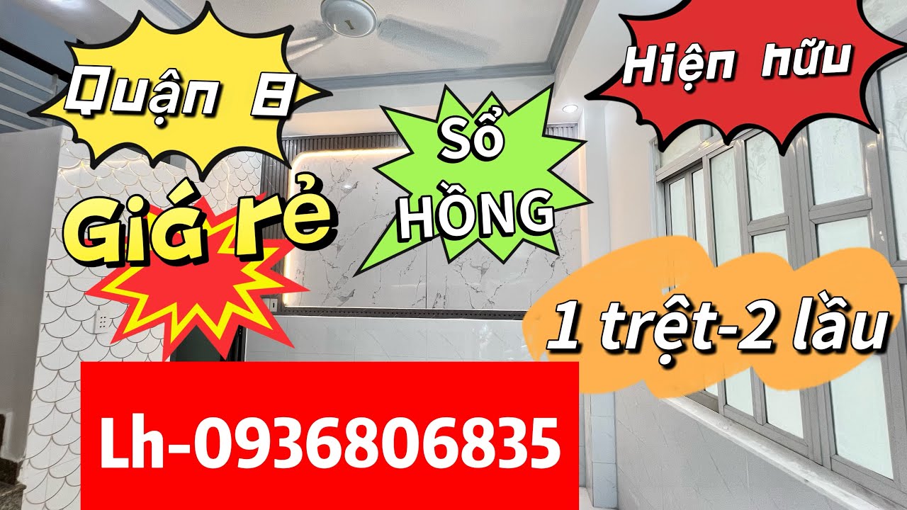 Quận 8) 🚗 Đường Ba Đình💕 Phường 8 Quận  8 🛏️ 2  PN