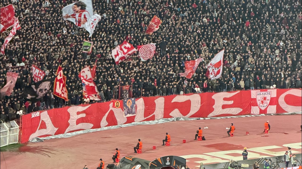 Navijanje Delija na utakmici: Crvena zvezda - Lil (26.02.2026.)