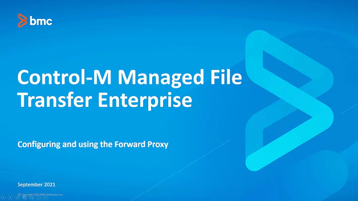Configure and use the Control-M Managed File Transfer Enterprise Forward Proxy