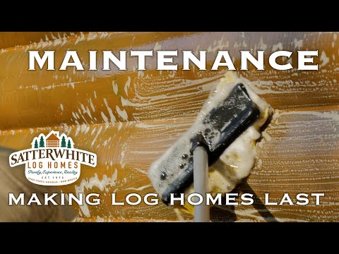 Video: Treatment of log cabin outside and inside