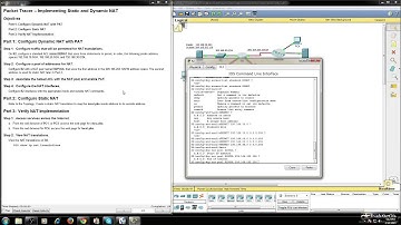 Cisco Packet Tracer 5.2.3.6 Packet Tracer - Implementing Static and Dynamic NAT