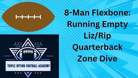8-Man Flexbone: Running Empty Liz/Rip Quarterback Zone Dive