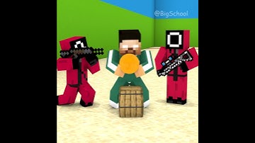 When Red Soldier Plays Squid Game Dalgona Candy |  Minecraft Animation