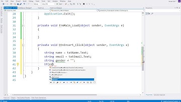 Lesson 17: How to insert/save record in database using Connection Oriented in c sharp? (URDU/HINDI)