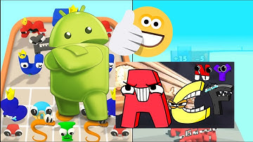 MERGE ALPHABET LORE RUN💥MERGE BATTLES #mergealphabetlorerun #androidgame #gamyplay