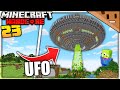 I Built a UFO That ACTUALLY WORKS in Minecraft Hardcore! (#23)