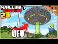 I Built an Alien UFO in Minecraft Hardcore! (#23)