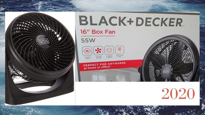 Black + Decker Black+decker 16 Inch High Velocity Floor Fan, Black