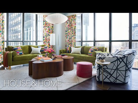 Video: Sort og hvid Isabella familie interiør design lejlighed