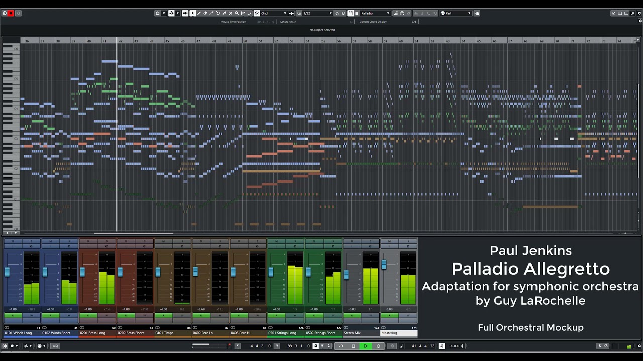 Palladio Allegretto for Symphonic Orchestra (Full Orchestral Mockup)