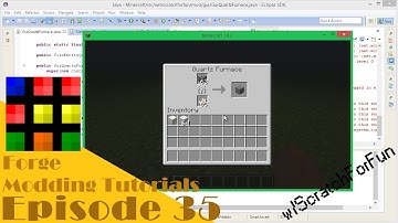 [1.6.2] Minecraft Forge Modding Tutorials! - Custom Furnace :: Part 17 - More Container!