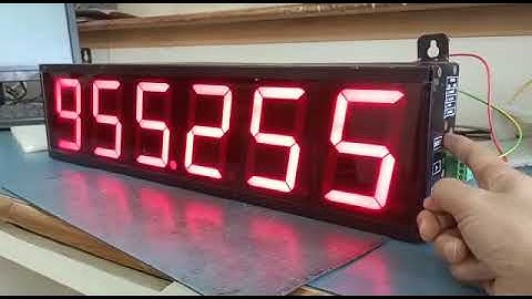 4 inch 6 Digits Jumbo Display Setting Parameters