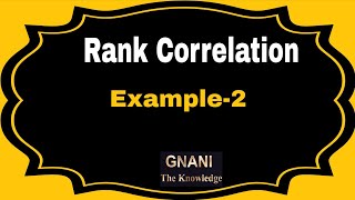 How to calculate rank Correlation ||