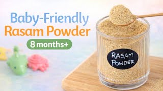 Baby Friendly Rasam Powder | Easy Digestion Recipe | 8M+ Babies | No Preservatives