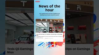 Breaking News: Tesla Q3 Earnings Live Updates: Stocks Dips on Earnings Miss #WallStreet