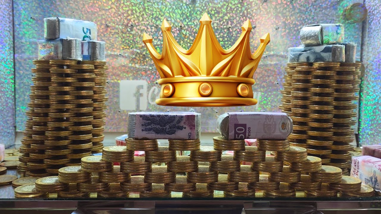 🎰Maquina tragamonedas de dos torres 🤯y además una buena pared de monedas 😁