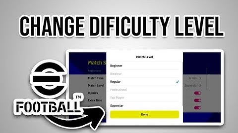 How To Change Difficulty Level In eFootball 2024 ||PES 2024 [Full Guide]
