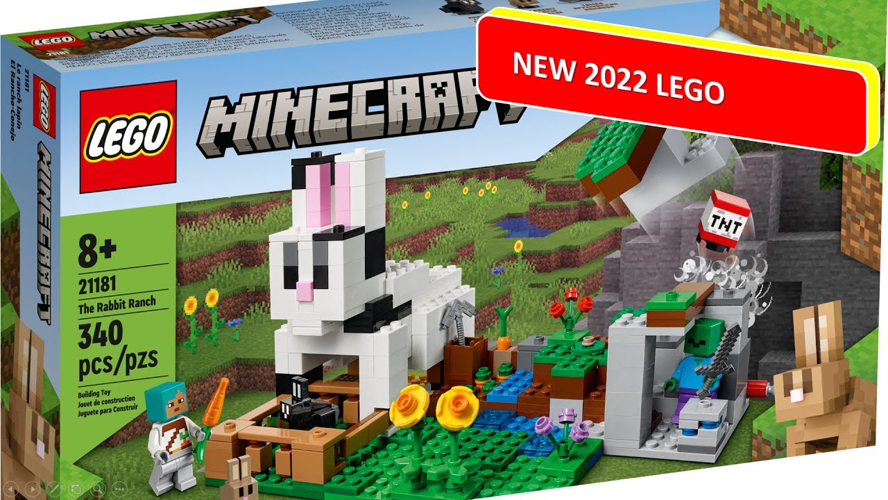 NEW 2022 LEGO MINECRAFT The Rabbit Ranch 21181