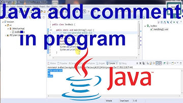 7.Java add comments in program