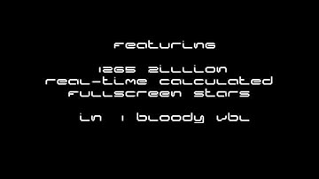 God Is A Starfield - fake demo for Atari ST